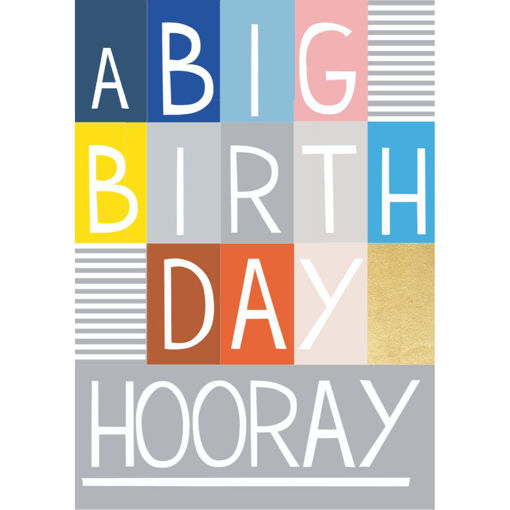 Picture of A BIG BIRTHDAY HOORAY CARD